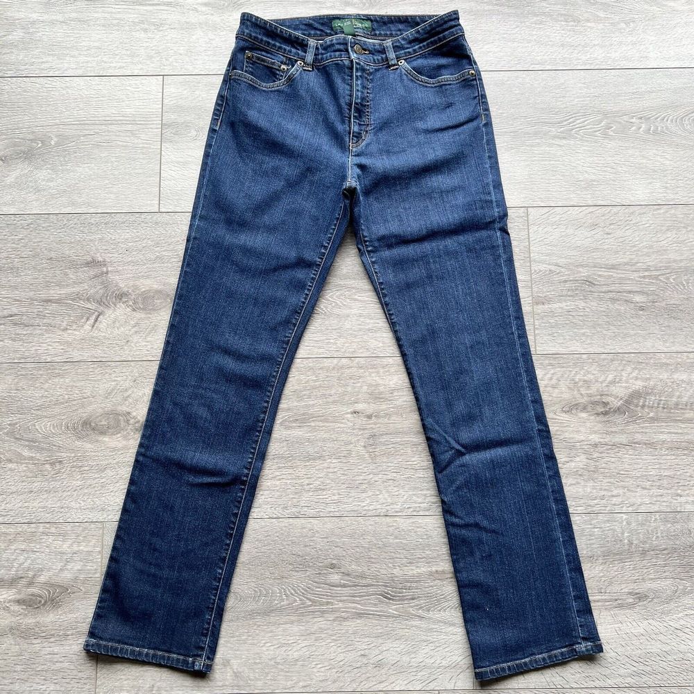 LRL Lauren Jeans Co Women’s 6 Heritage Jean Mid Rise Straight Stretch Blue